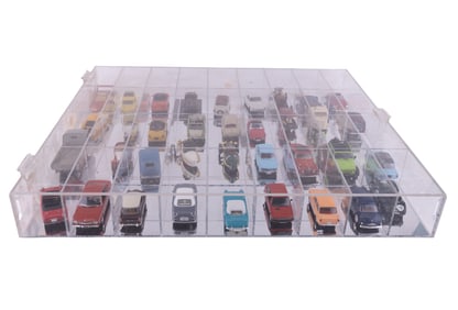 Diecast Model Cars & Trucks W/ Display (36)