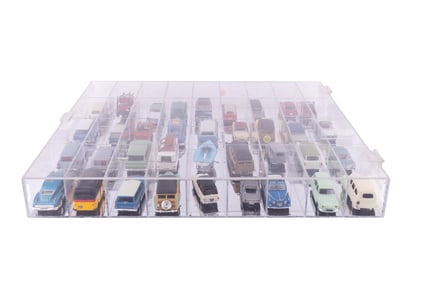 Diecast Model Cars & Trucks W/ Display (36)