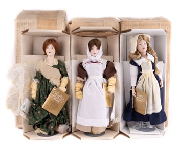 Franklin Heirloom "13 Colonies Dolls" (3)