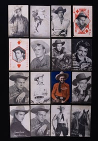 Hollywood Western Actors Promotional Cards (16)