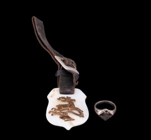 Boy Scouts Sterling Ring & John Deere Watch Fob