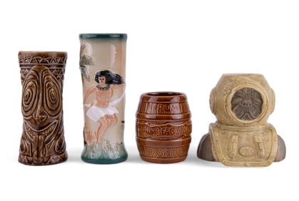 Tiki Farm & Japanese Tiki Mugs (4)