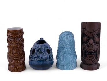 Muntiki, Tiki Farm, Stephen Crane Tiki Mugs (4)
