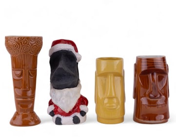 Sven Kirsten Signed & Other Tiki Mugs (4)