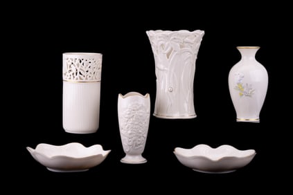 Lenox Vases and Bowls (6 pieces)