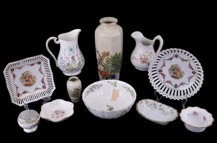 Floral / Decorative Porcelain, some Pierced