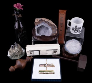 Vintage Slide Rule, Model Railroad, Agates, Others