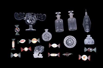 Perfume Bottles and Art Glass Candy