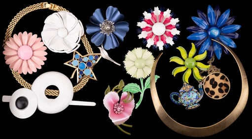 Vintage Mod Brooches