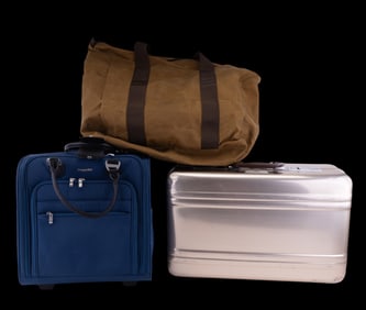 Halliburton Zero Attache Suitcase, 2 Others