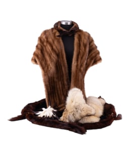 Vintage Stole, Shrug, Hats & More Fur