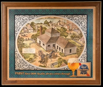 Vintage Pabst Blue Ribbon Beer Sign