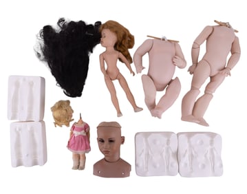 Two Seeley Molds & Porcelain Doll Items