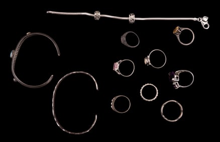 Sterling Silver Rings & Bracelets