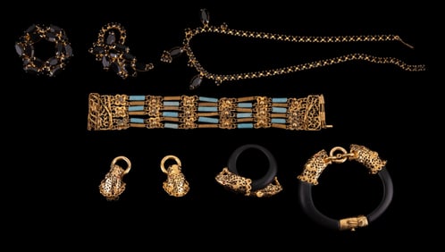 Rare Franklin Mint Panther Jewelry Set & More