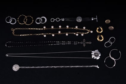 Silver Tone & Gold Tone Costume Jewelry