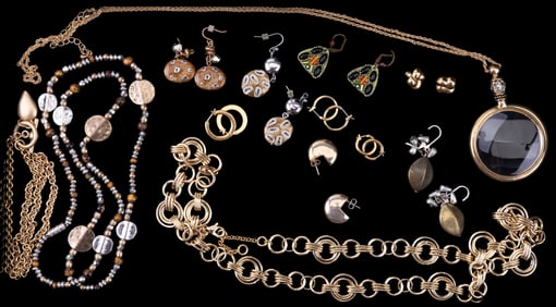 Gold Tone Necklaces & Earrings