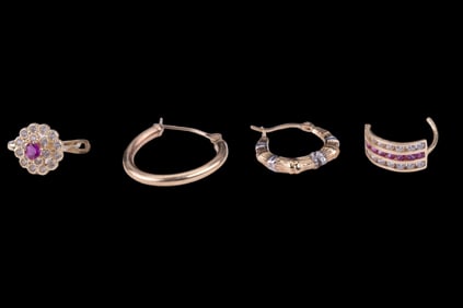 14K Gold Single Earrings and Parts