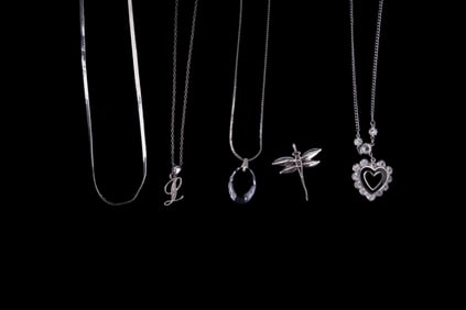 Sterling Silver Necklaces & Dragonfly Pendant