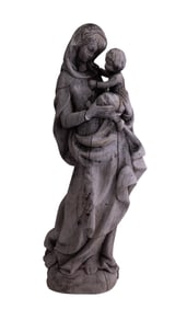 Carved Virgin Mary & Jesus