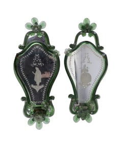 Vintage Art Glass Mirrors