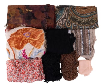 Designer, Beaded Scarves & Shawls (10)