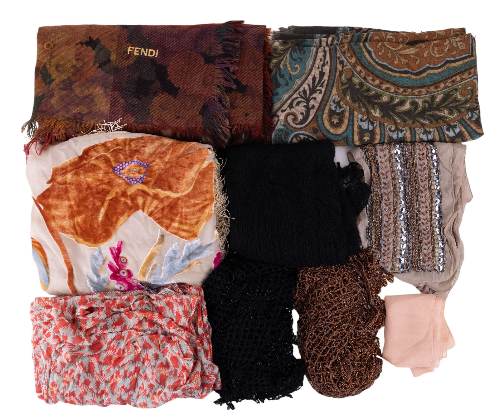 Designer, Beaded Scarves & Shawls (10) (1 of 10)