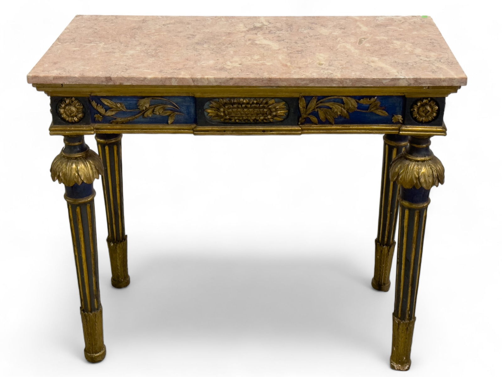19th C French Marble Top Hall Table (1 of 14)