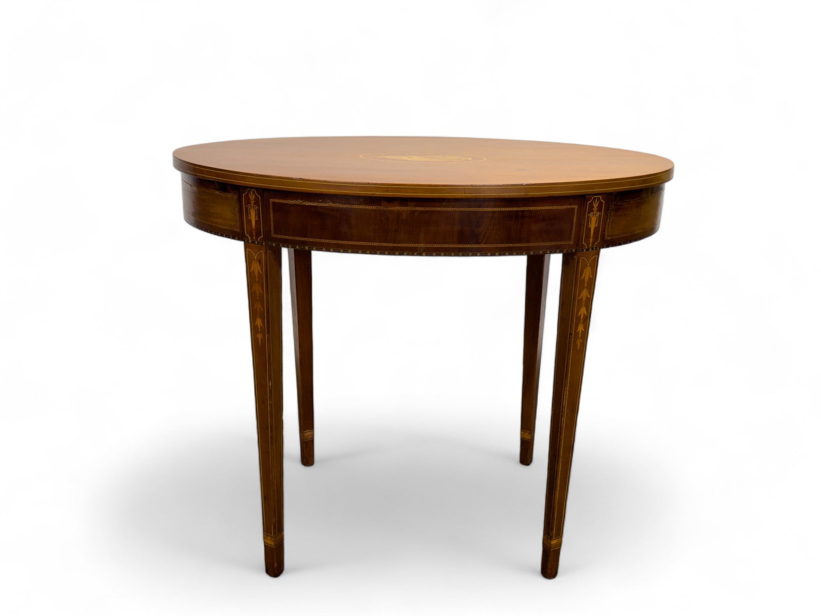 Antique English Bellflower Oval Table (1 of 6)