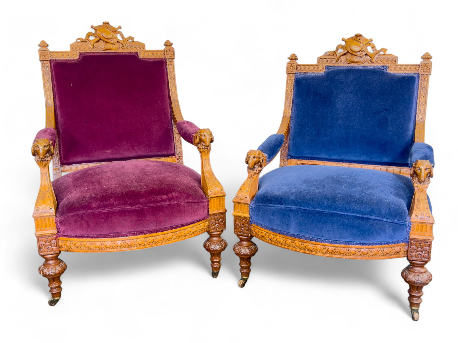 High Style Victorian His and Hers Chairs (1 of 9)