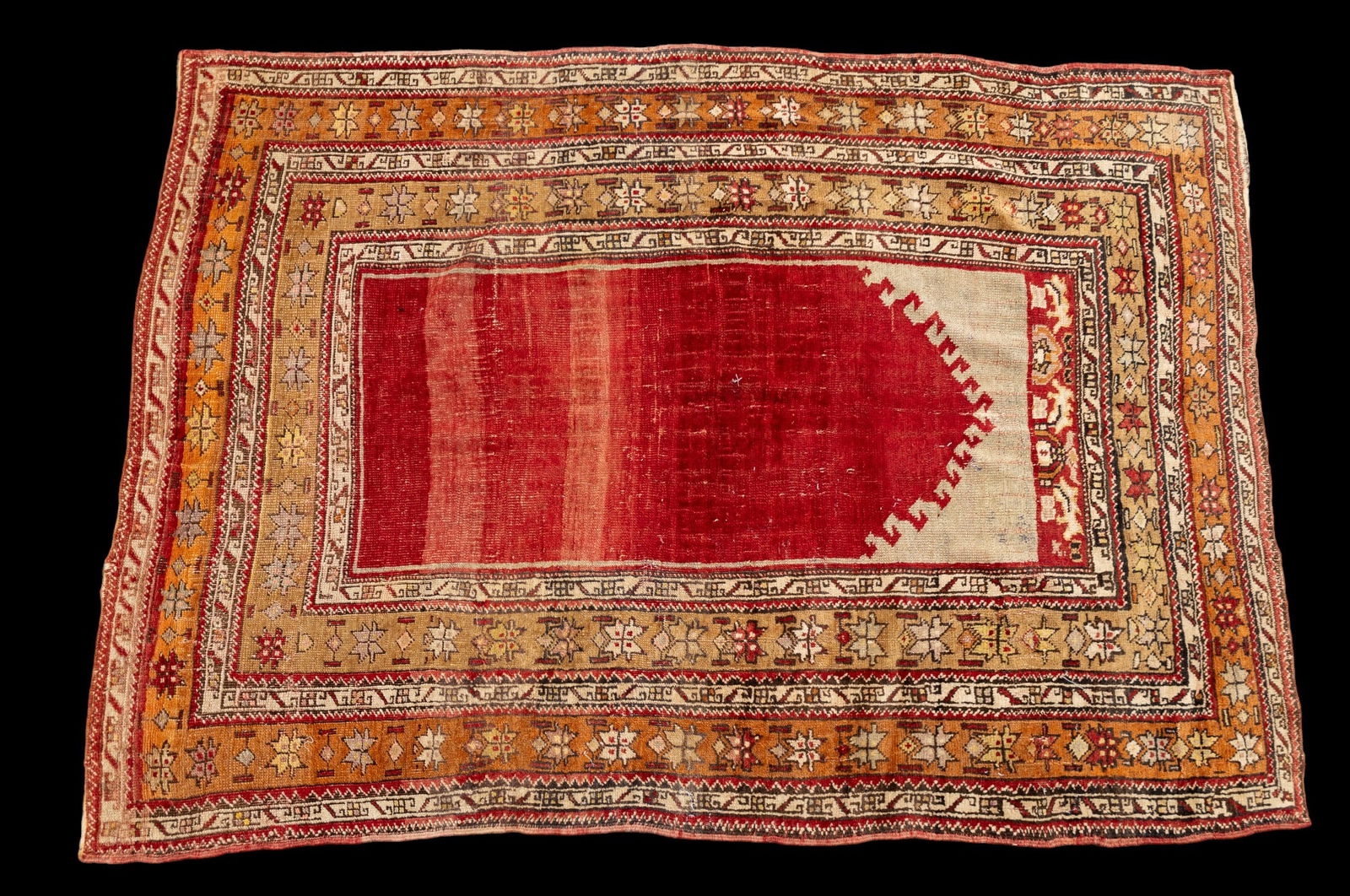 Semi-antique hand-knotted Persian prayer rug (1 of 8)