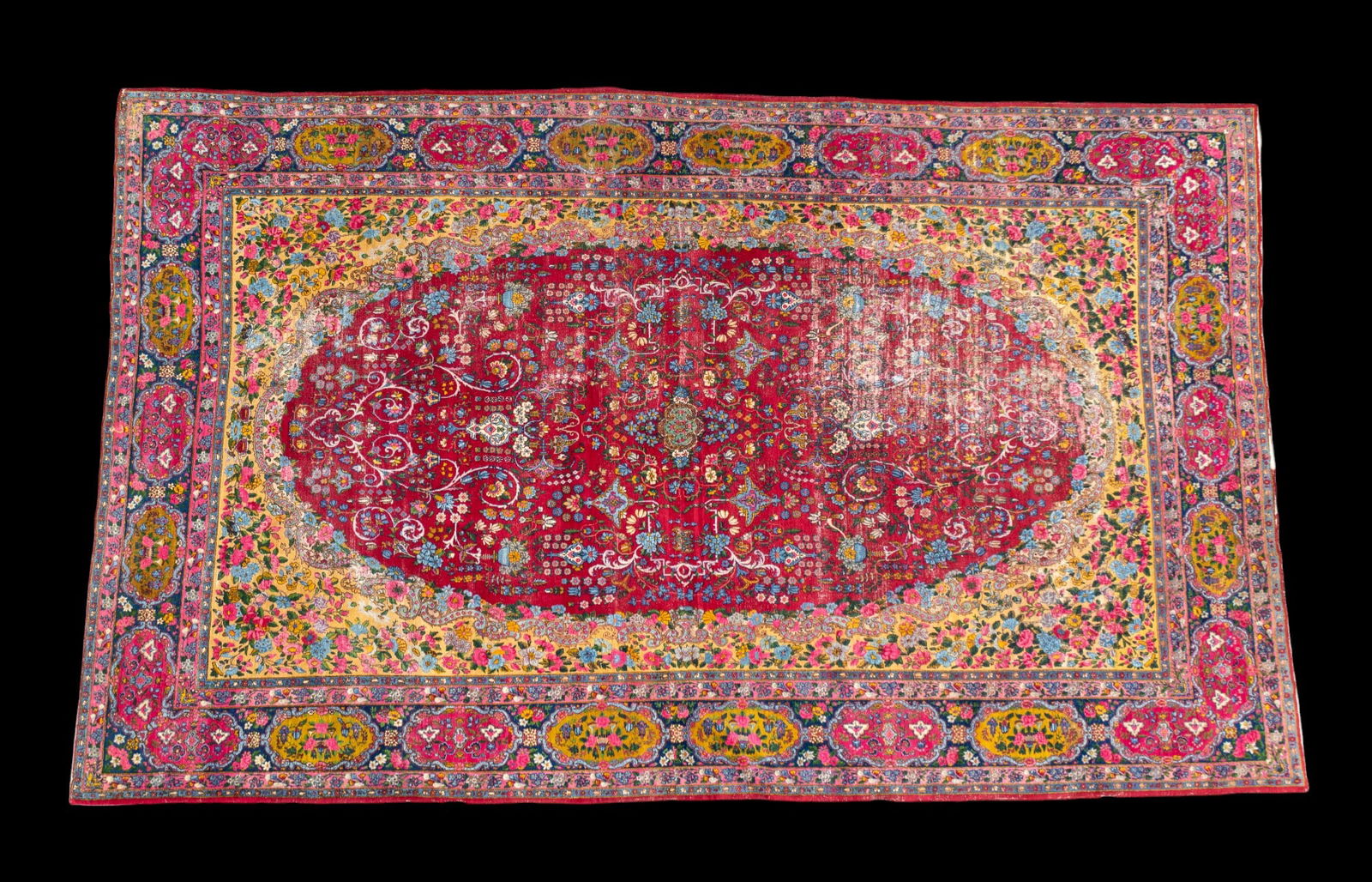 Antique Lavar Kerman Rug >8x13 (1 of 11)