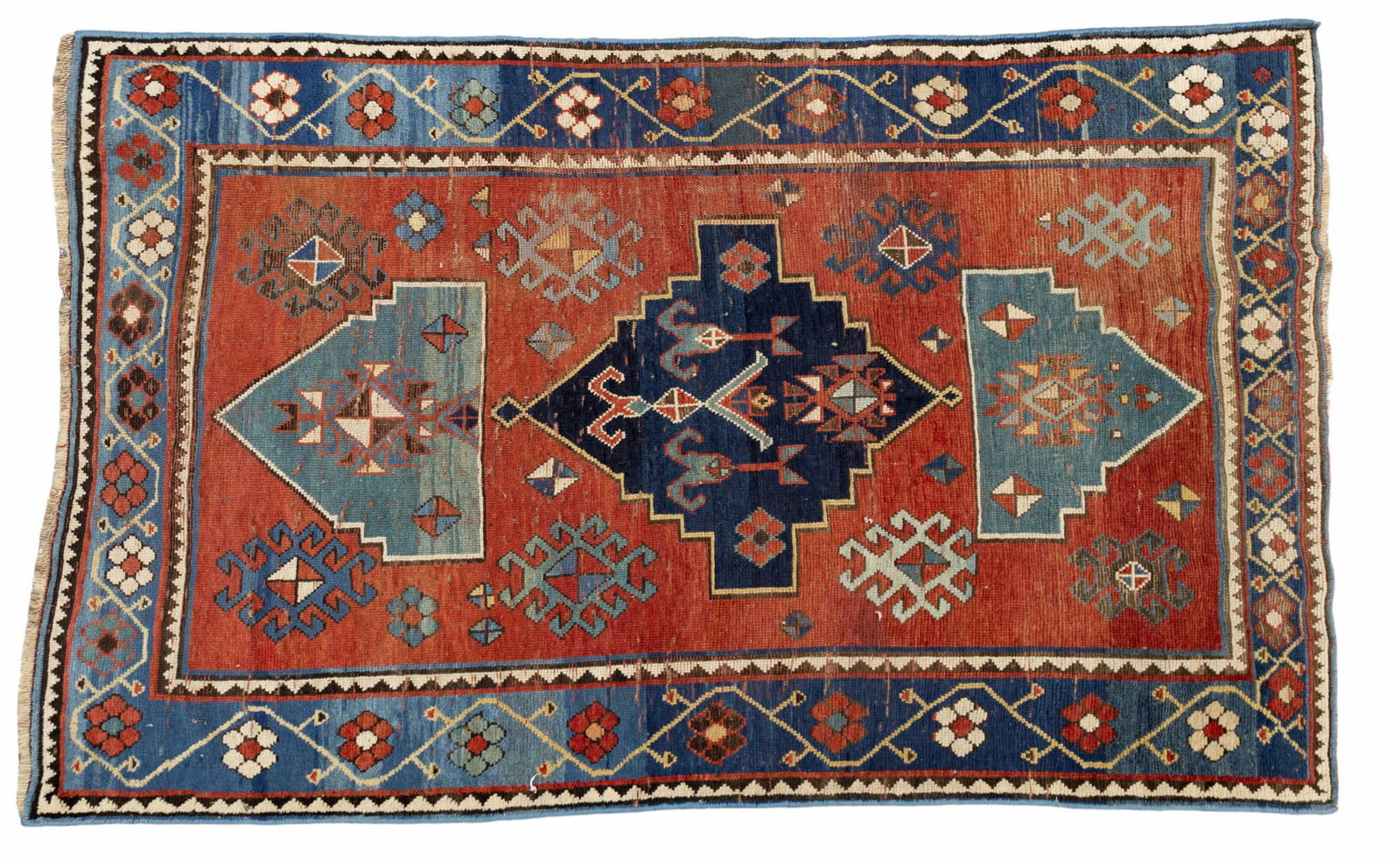 Antique Kazak Persian Handmade Rug (1 of 7)