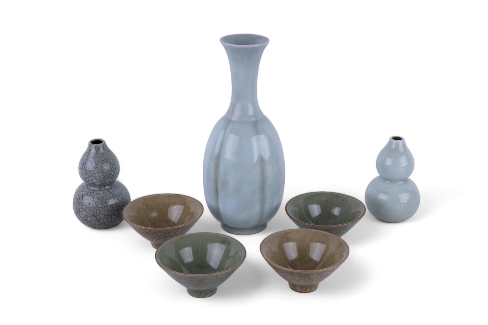Asian Porcelain Vessels (7 pcs) (1 of 14)