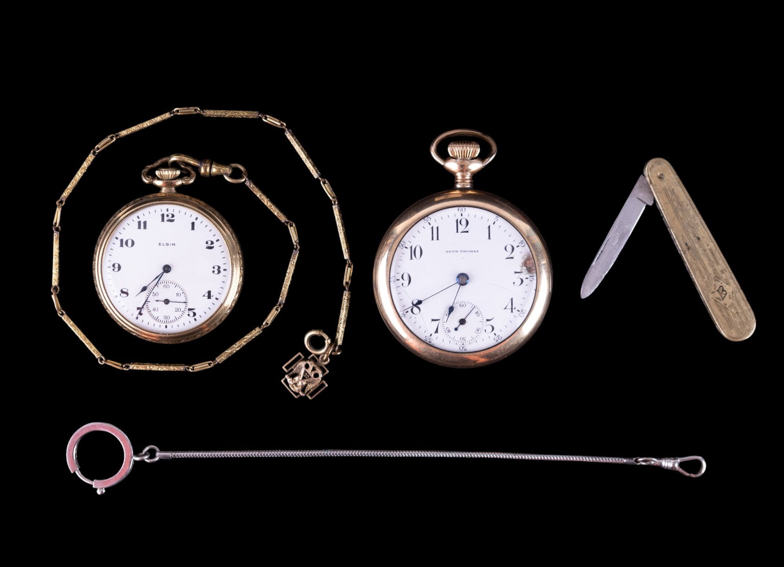 Seth Thomas And Elgin Pocket Watch (1 of 13)