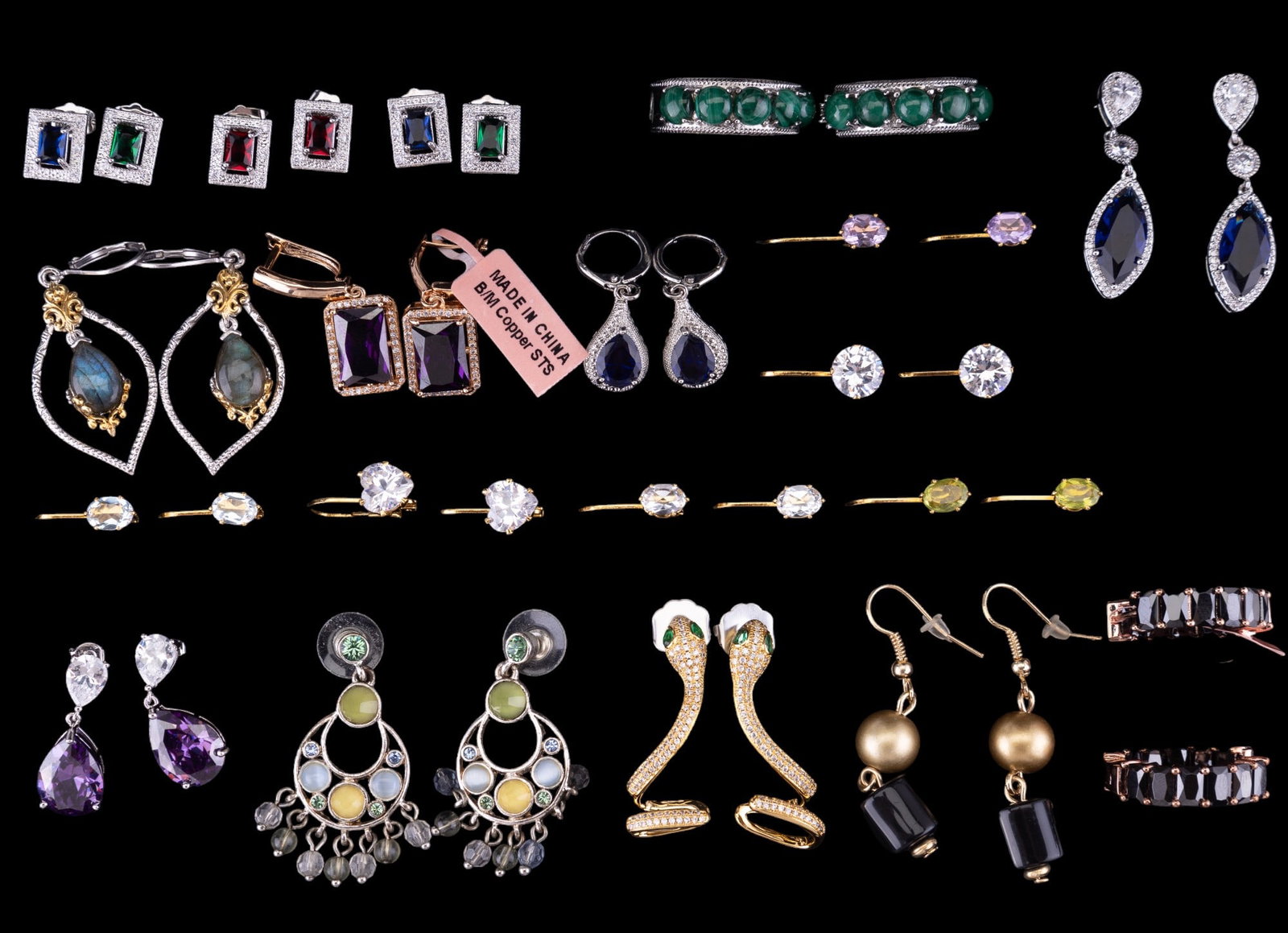 Semi-Precious and Other Pierced Earrings (1 of 8)