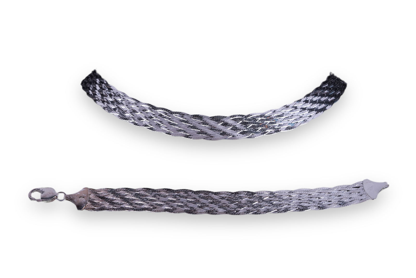 Italian Sterling Silver Necklace & Bracelet Set (1 of 5)