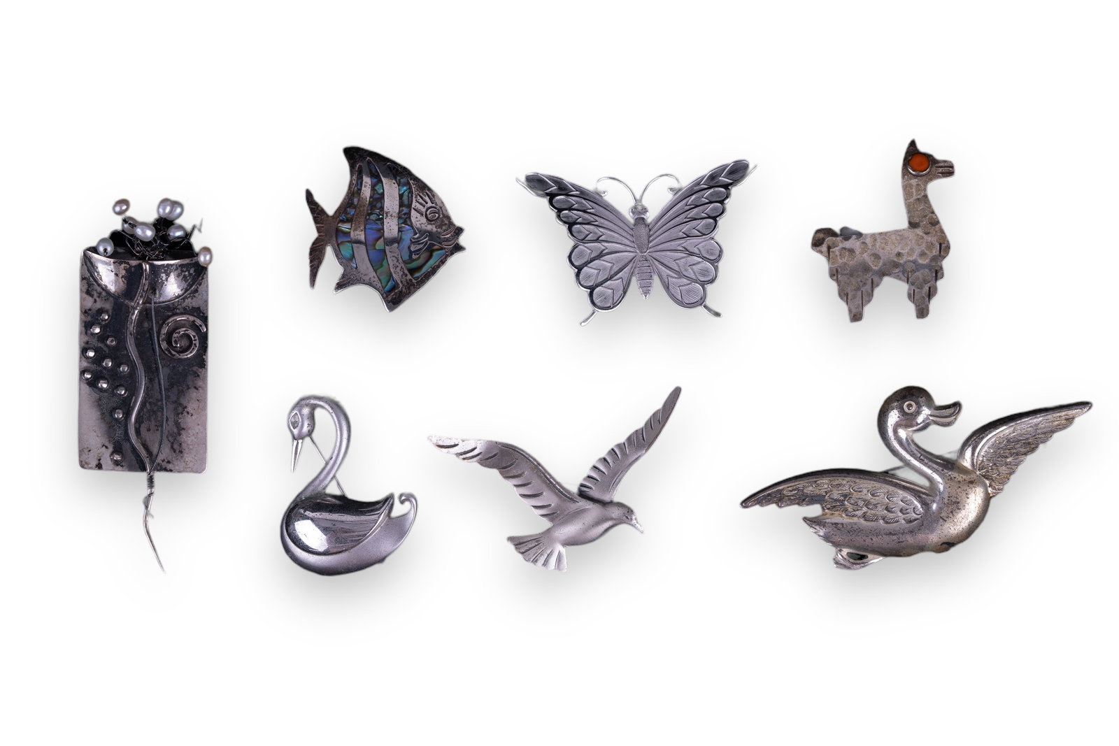 Sterling Silver Animal Themed Brooches (1 of 7)