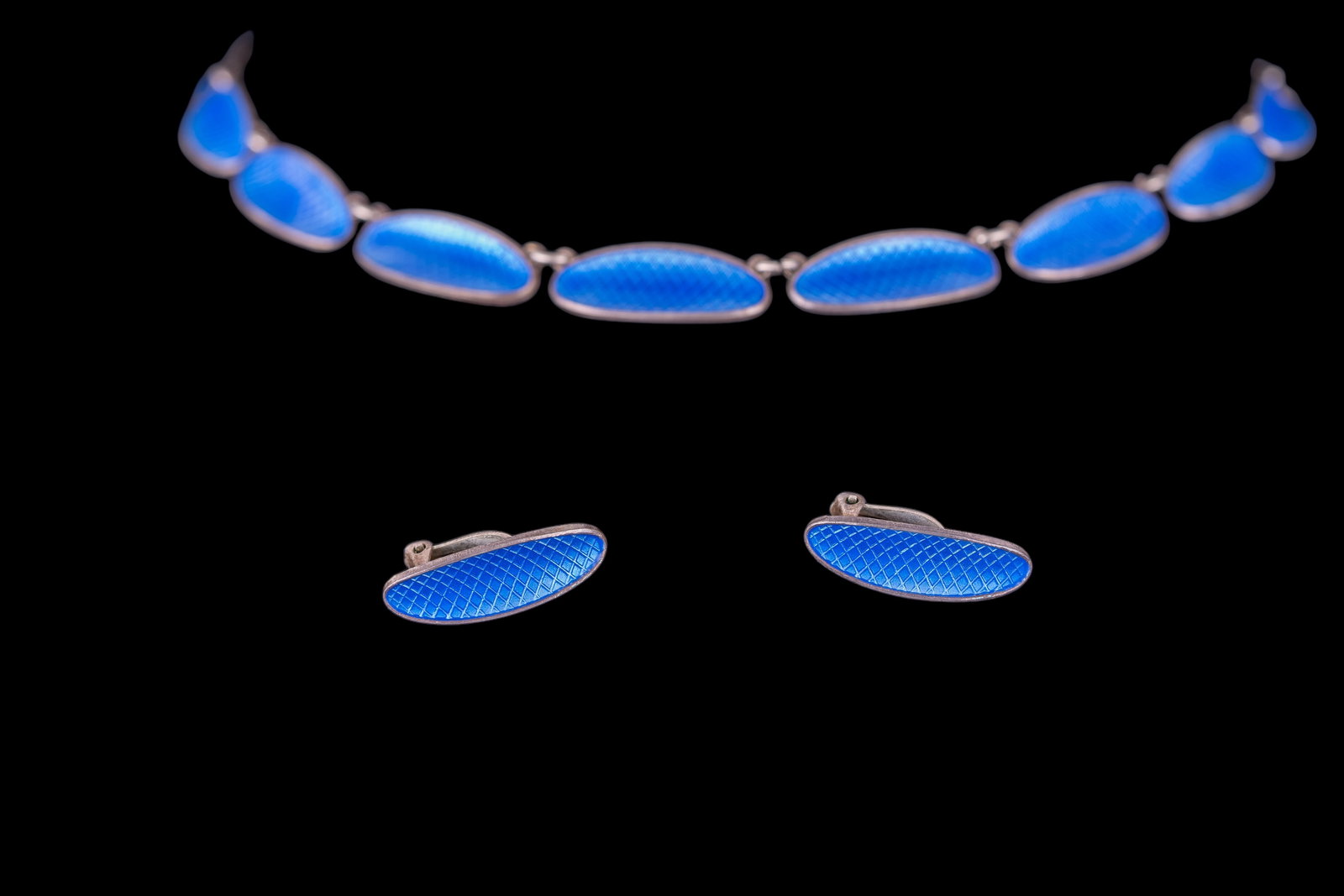 David Andersen Sterling Silver Necklace & Earrings (1 of 5)