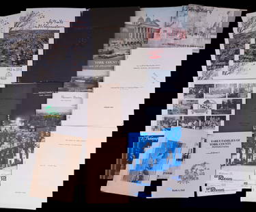 York County PA Historical Ephemera (24 pcs): York County PA historical ephemera (24 pcs) including floods, histories, directories, papermaking, industrialists, and regional histories.