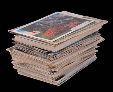 Antique & Vintage USA Postcards: Collection of more than 200 USA postcards including destinations, ships, bridges, city scenes, buildings, etc. in NY, VA, OH, NJ, MT, RI, UT, and more.