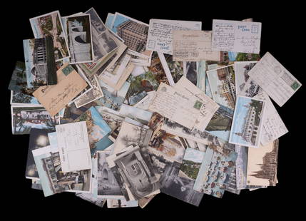 Antique and Vintage European and USA Postcards: Over 200 antique and vintage postcards of various European and USA destinations and subjects.