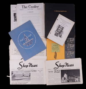 York, PA Industrialists Ephemera w/ Smith, Motter: York, PA Industrialist's Ephemera including S. Morgan Smith Photo Cards and and notebook (4 pcs), York Corporation Shop News from 1950s and more, York Ice Machinery Corp newsletter the Cooler with