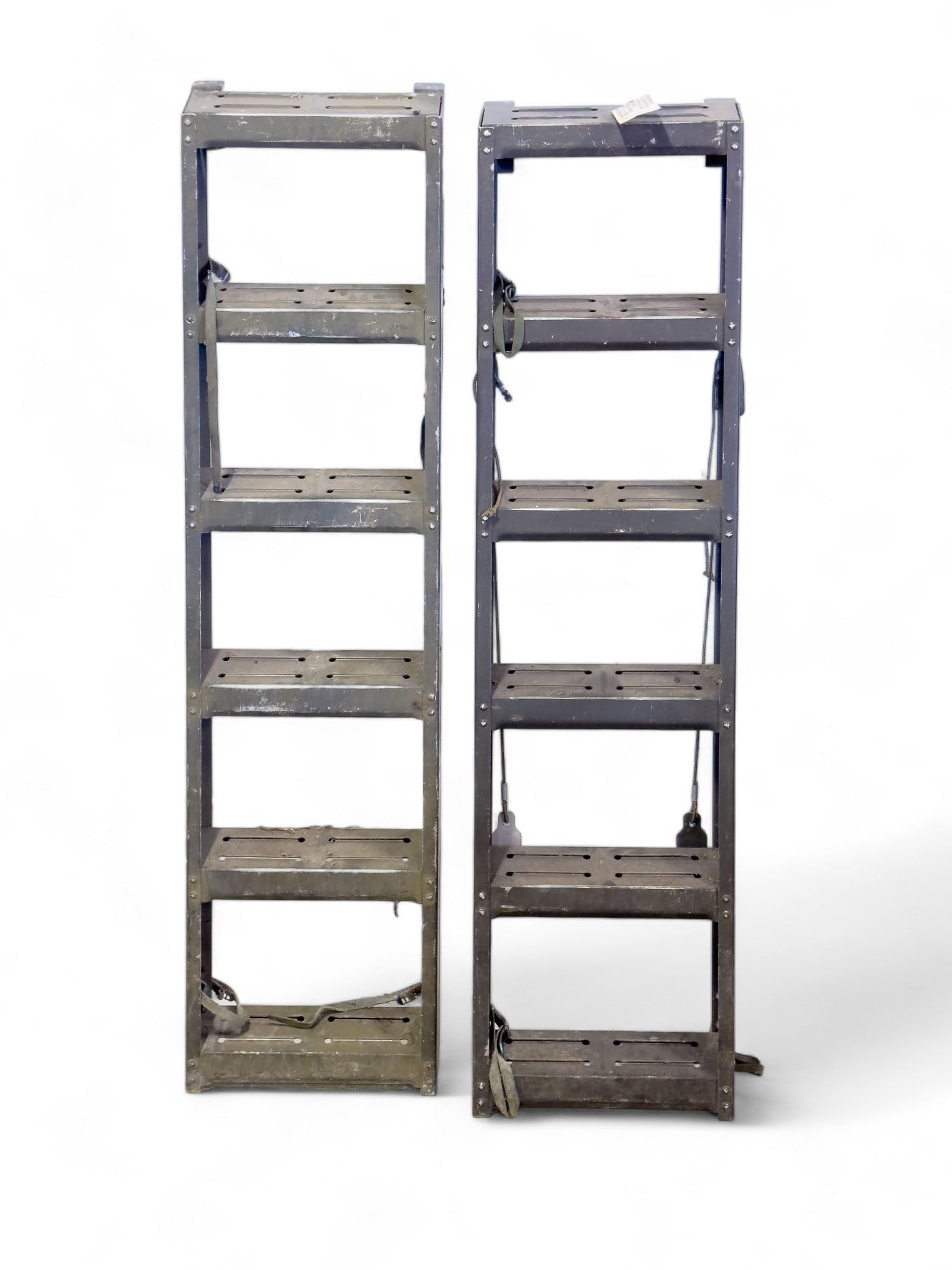 Two US Military Ladders: Two US Military Ladders Possibly for a Jeep, approx 66" high