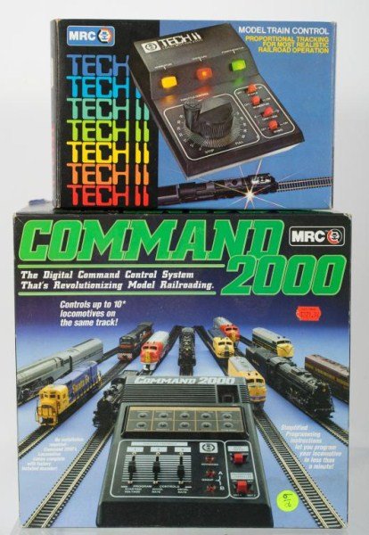 MRC HO Command 2000 DCC system & MRC Loco-Motion 2: MRC modern HO Command 2000 DCC system in original box and MRC Loco-Motion 2500 Model Train Control