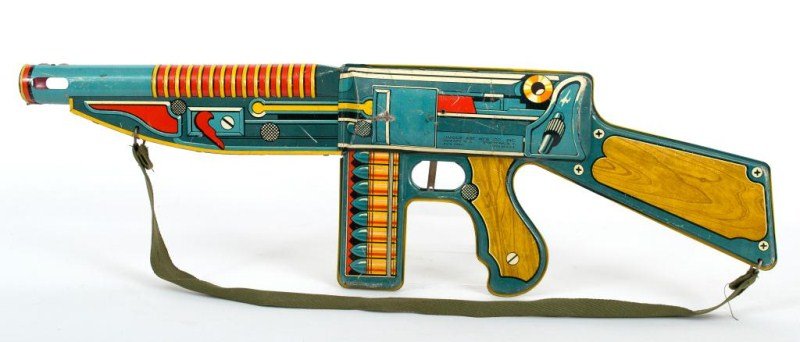 Unique Art G.I. Joe Machine Gun: Lithography unique art G.I. Joe Machine Gun, gun only, no box