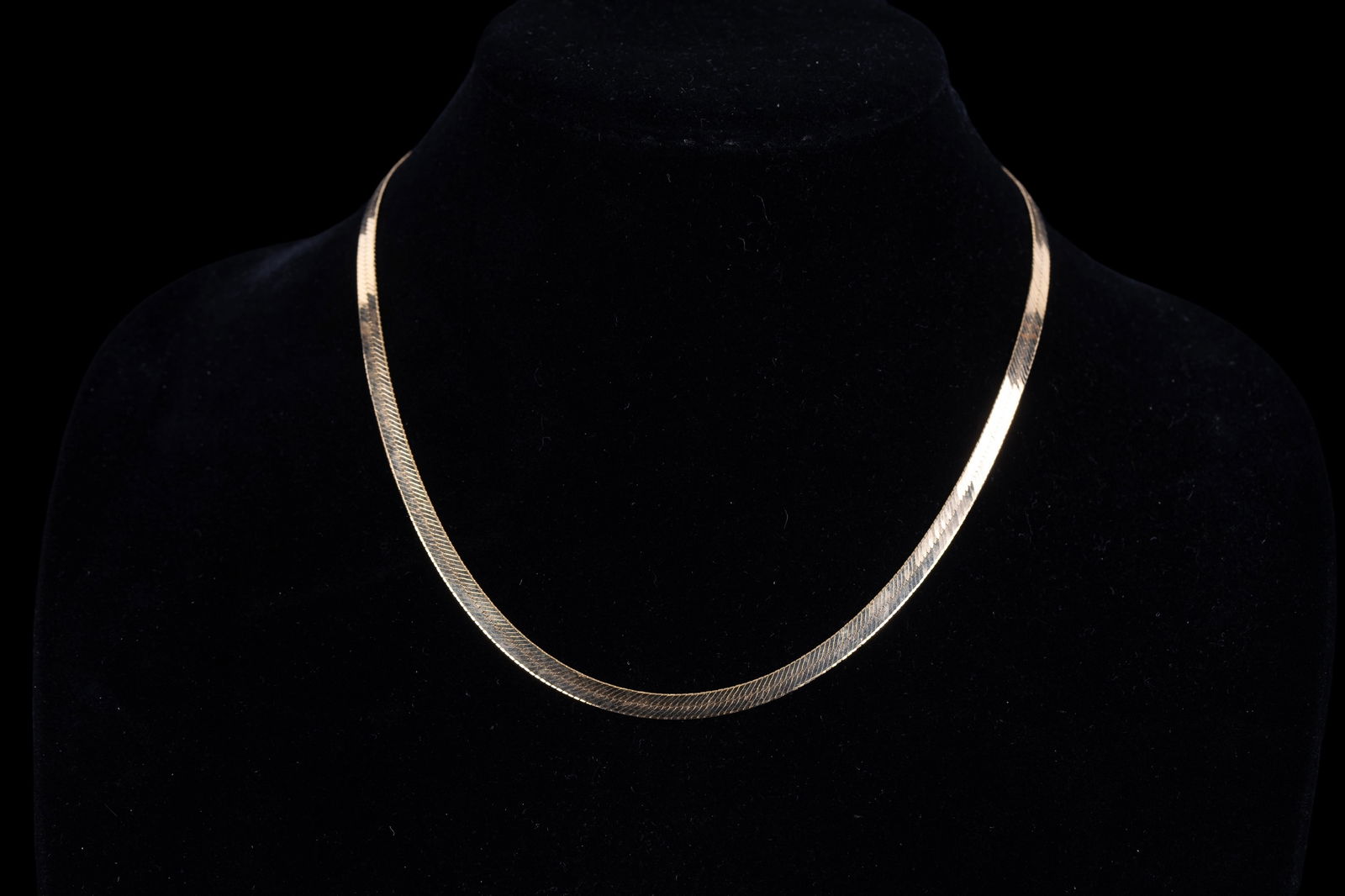 Milor 14K Gold Herringbone Necklace (1 of 4)