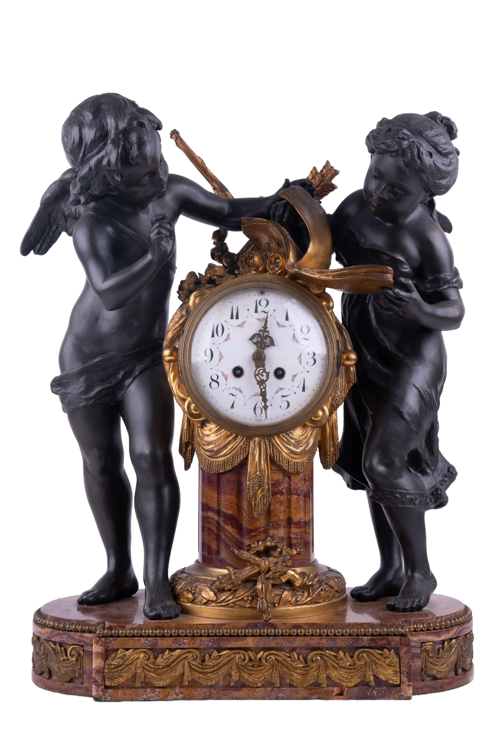 Large French Clock w/ Red Marble (1 of 12)