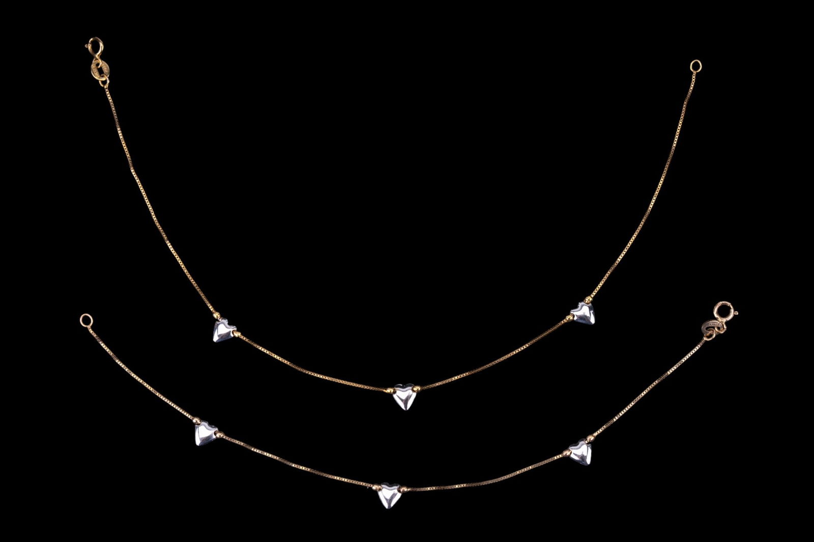 10K Gold Heart Chains (2) (1 of 8)