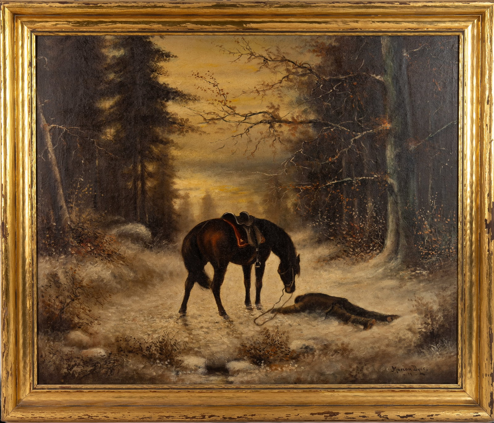 Marion Dyer (US, 1861-1941) Oil On Linen (1 of 8)